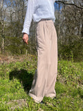 Merel Pants, Beige Strib